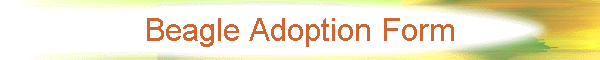 Beagle Adoption Form
